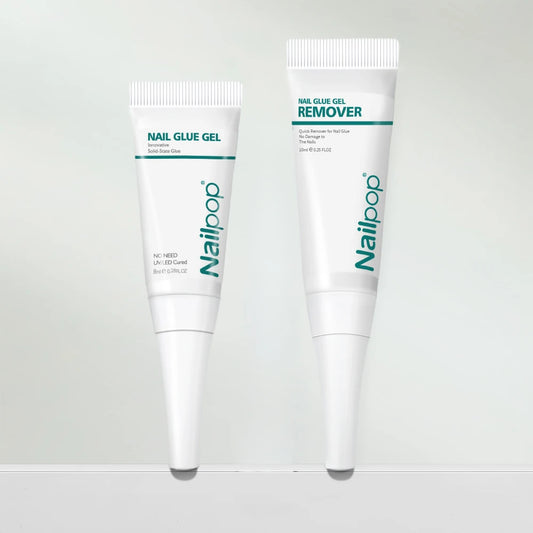 Nailpop Pro Soft Nail Tips Gel Glue 20g – UV/LED Adhesive for Fake Nails & Gel Extensions - Roomsium