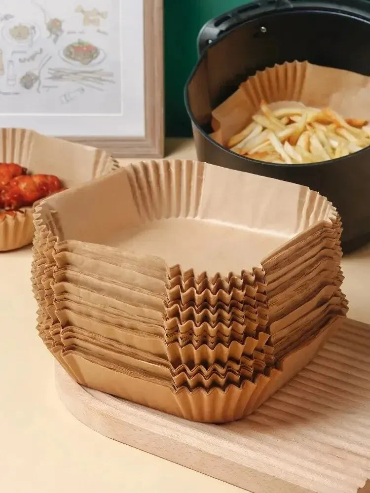 Air Fryer Disposable Paper Liners – Non-Stick Baking Paper