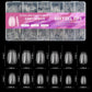 600pcs Soft Gel Nail Tips – Half Matte Clear Almond False Nails for Extension - Roomsium
