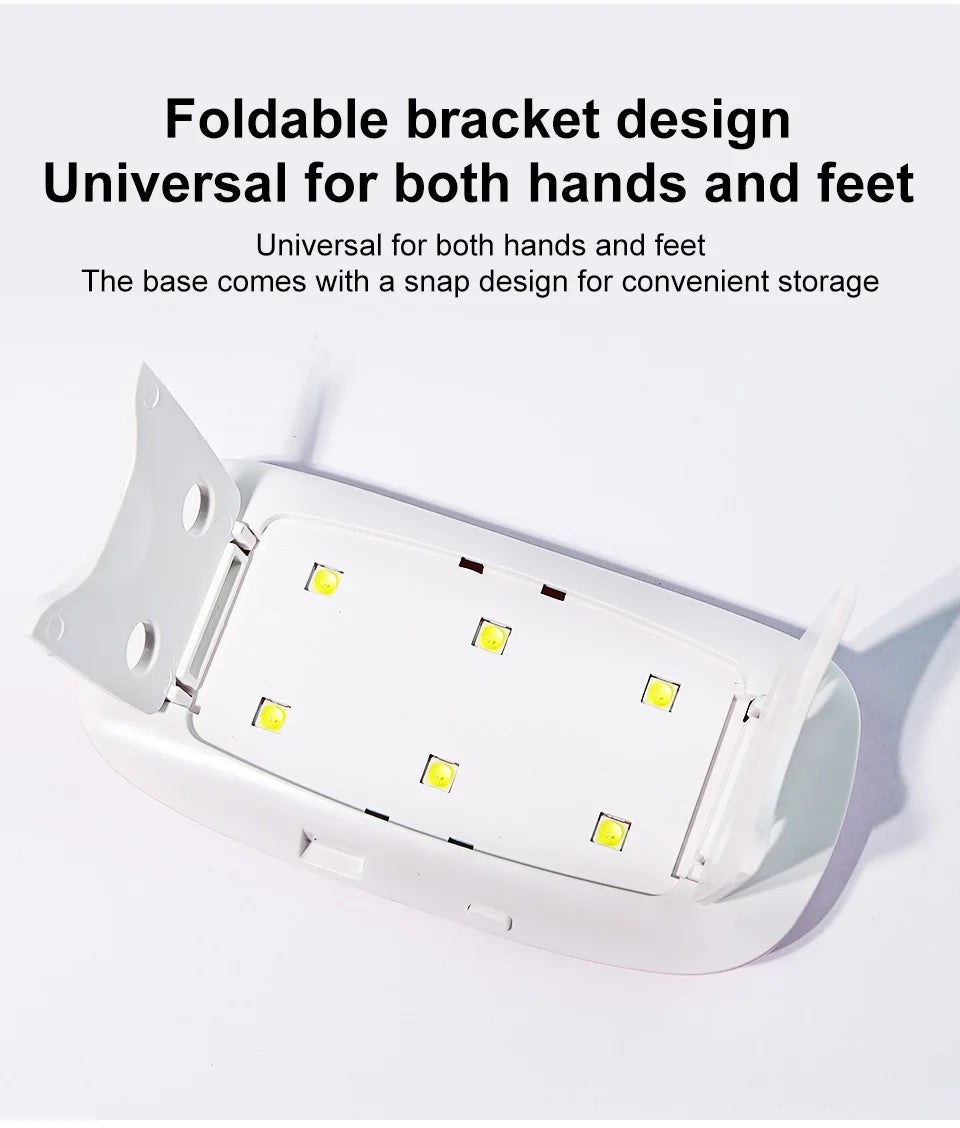 Limegirl 6W Mini LED Nail Dryer – Portable USB UV Nail Lamp - Roomsium