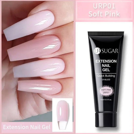 UR SUGAR Builder Gel Nail Extension Set – 6PCS 15ml UV/LED Soak-Off