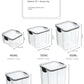 Sealed Kitchen Grain Storage Jars – Moisture-Proof Transparent Food Containers (460–1800ml)