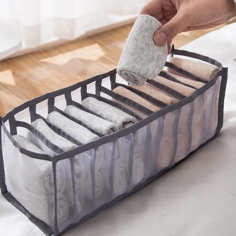 11 Compartment Foldable Underwear Organizer Storage Box
