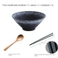 Japanese-Style Ceramic Ramen Bowl – Large Porcelain Soup, Rice & Noodle Bowl