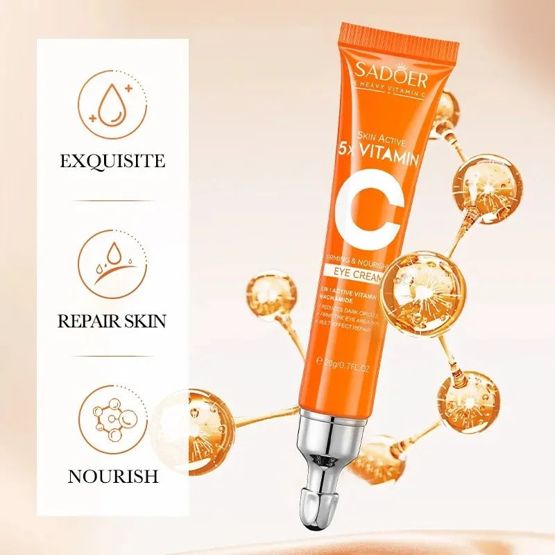 Vitamin C Eye Cream – Hydrating & Brightening Under Eye Care (20g) - Roomsium