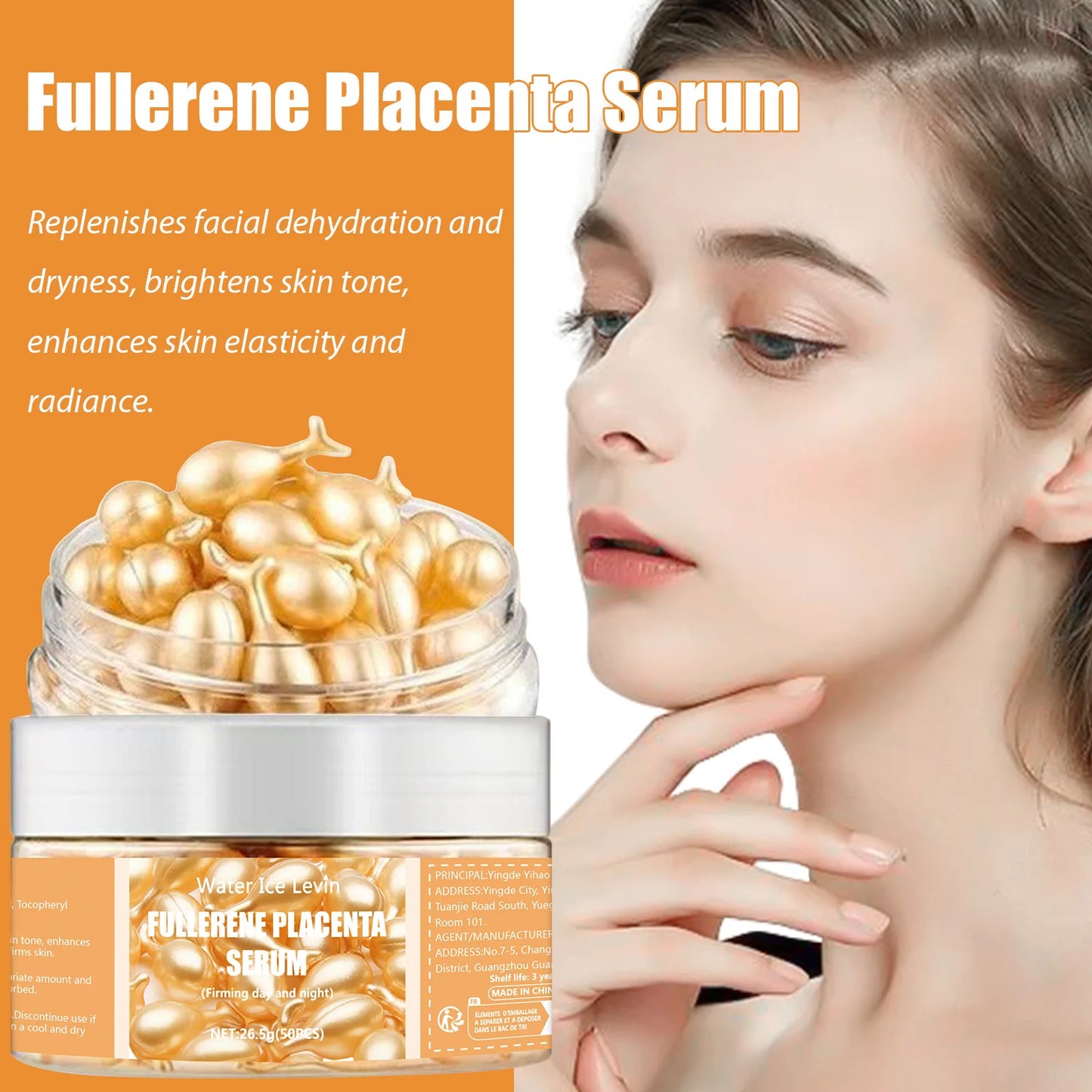 50Pcs Collagen Face Care Capsules Serum Hyaluronic Acid Essence - Roomsium