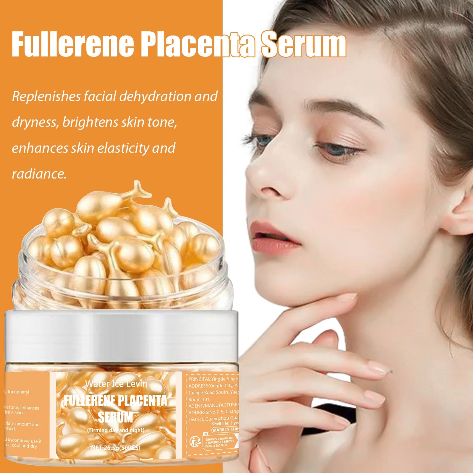 50Pcs Collagen Face Care Capsules Serum Hyaluronic Acid Essence - Roomsium