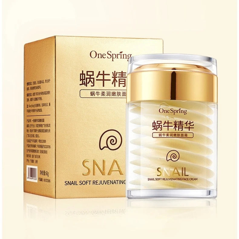 Snail Collagen Skincare Set – Hydrating Face Cream & Eye Serum - Roomsium