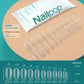 NAILPOP 120pcs Soft Gel Full Cover Press On Nails – Coffin Clear / Semi-Matte False Nail Tips - Roomsium
