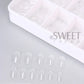 550pcs Soft Gel Full Cover Nail Tips – Almond & Coffin