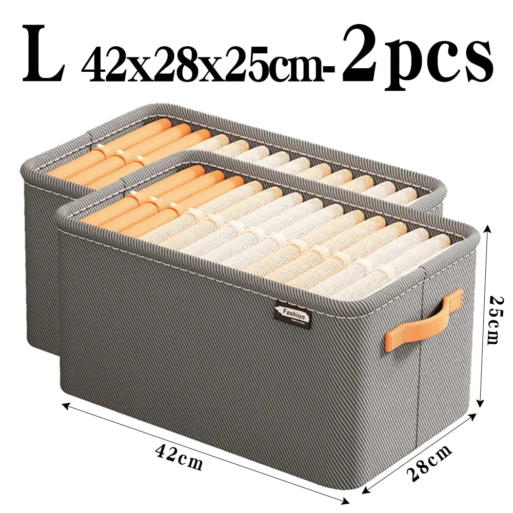 Thickened Clothes Organizer Storage Box | Foldable Wardrobe Drawer Organizer