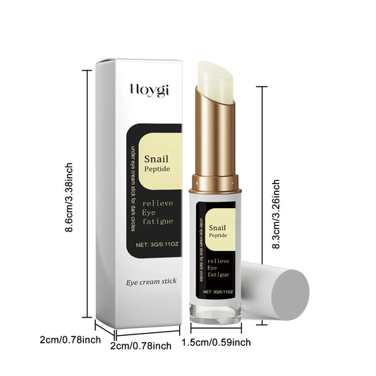 Hoygi Snail Collagen Eye Cream Stick 3g – Hydrating Niacinamide & Retinol Under Eye Care for Puffiness & Dark Circle Appearance - Roomsium
