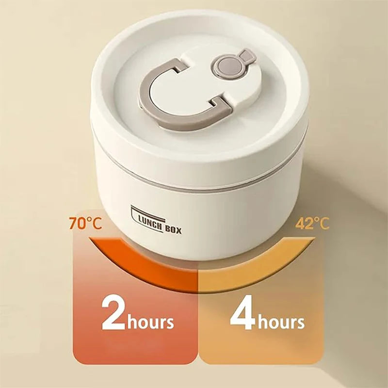 Portable Insulated Food Lunch Container Set – 3 Stackable Stainless Steel Bento Boxes