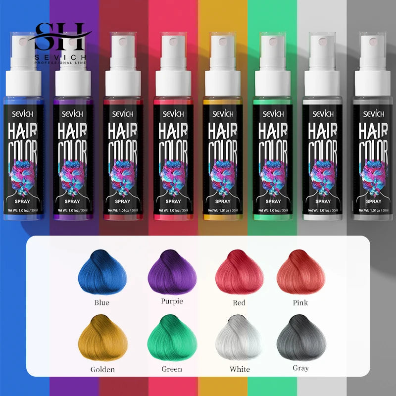 Temporary Hair Color Spray 30ml – Washable Styling Color