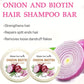 Onion & Biotin Shampoo Bar 60g – Rosemary-Infused Solid Hair Cleanser for All Hair Types - Roomsium