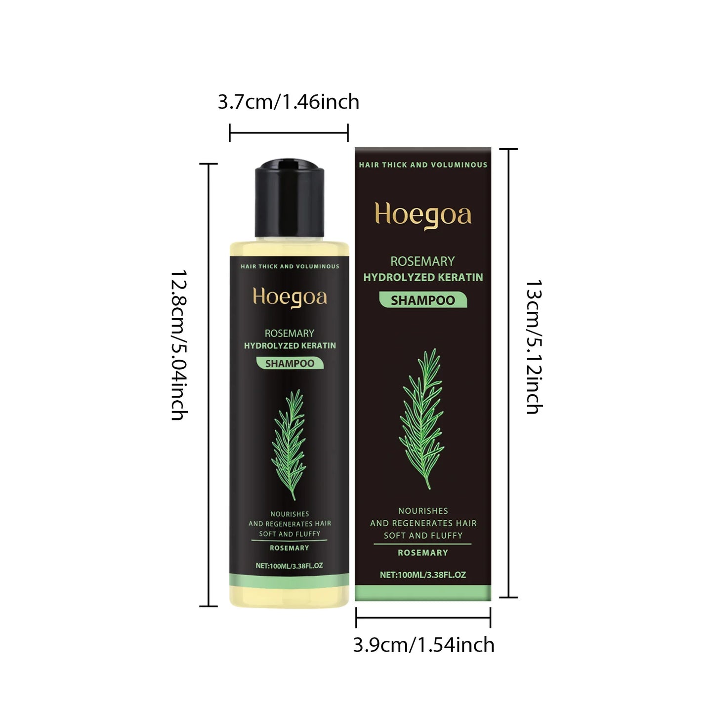 3-Piece Rosemary Hair Growth Shampoo Set – Thickening & Repair 100ml - Roomsium