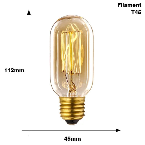YNL E27 Retro Edison Bulb 220V 40W – ST64 G80 G95 G125 Vintage Filament Light Bulb - Roomsium
