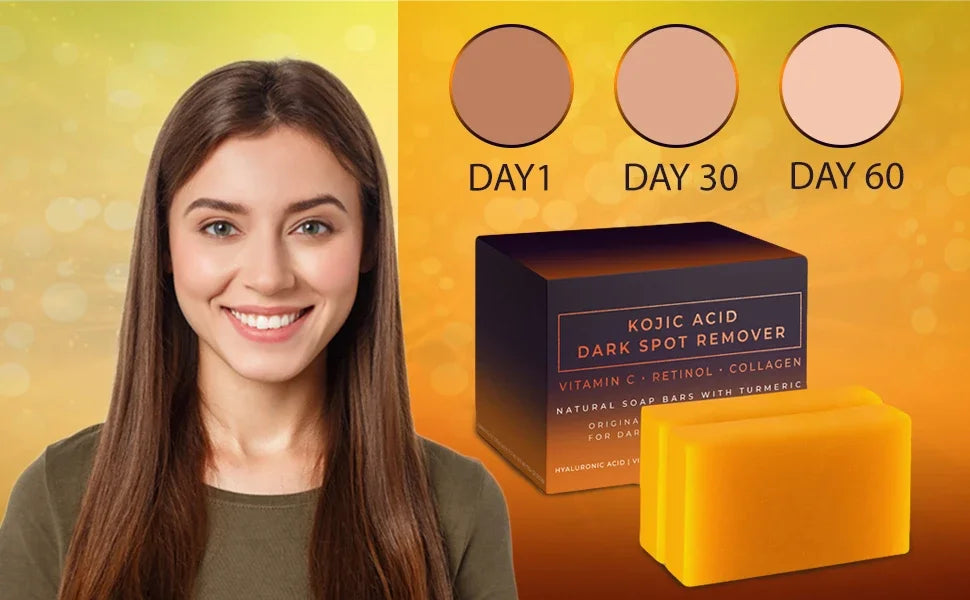 Kojic Acid Brightening Soap – Handmade Dark Spot Cleansing & Moisturizing Facial Soap