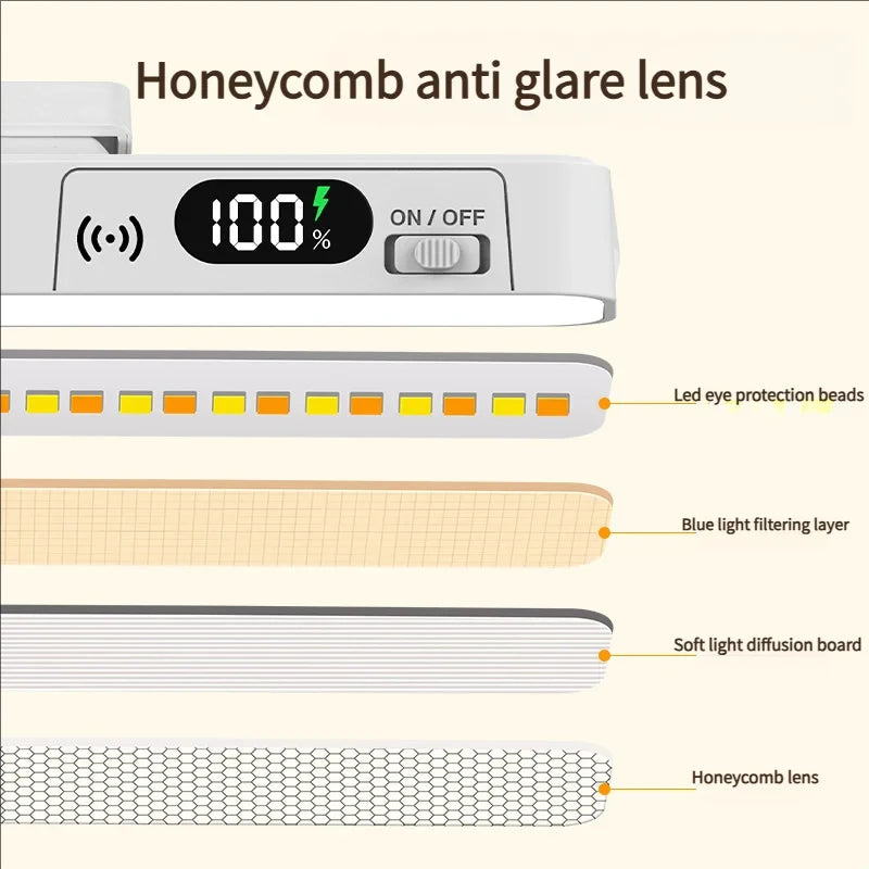 Smart Touch Magnetic Table Lamp | Rechargeable LED Desk Light