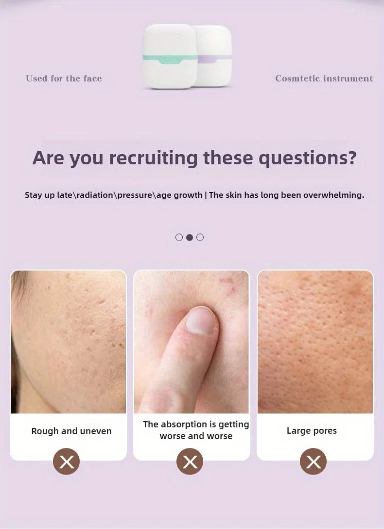 Double-Headed Ice Roller for Face & Scalp – Cooling Facial Massage Tool