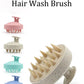 Silicone Scalp Shampoo Brush – Wheat Straw Hair Washing & Scalp Massage Comb (7×8cm) - Roomsium