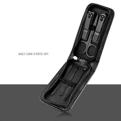 6-Piece Stainless Steel Nail Clipper Set – Portable Manicure & Pedicure Kit - Roomsium