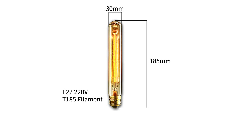 YNL E27 Retro Edison Bulb 220V 40W – ST64 G80 G95 G125 Vintage Filament Light Bulb - Roomsium