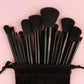 13-Piece Makeup Brush Set – Nylon Bristles