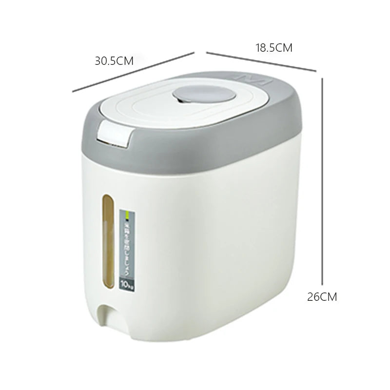 XIAOGUI Rice Dispenser 5KG / 10KG – Airtight Kitchen Grain Storage Container
