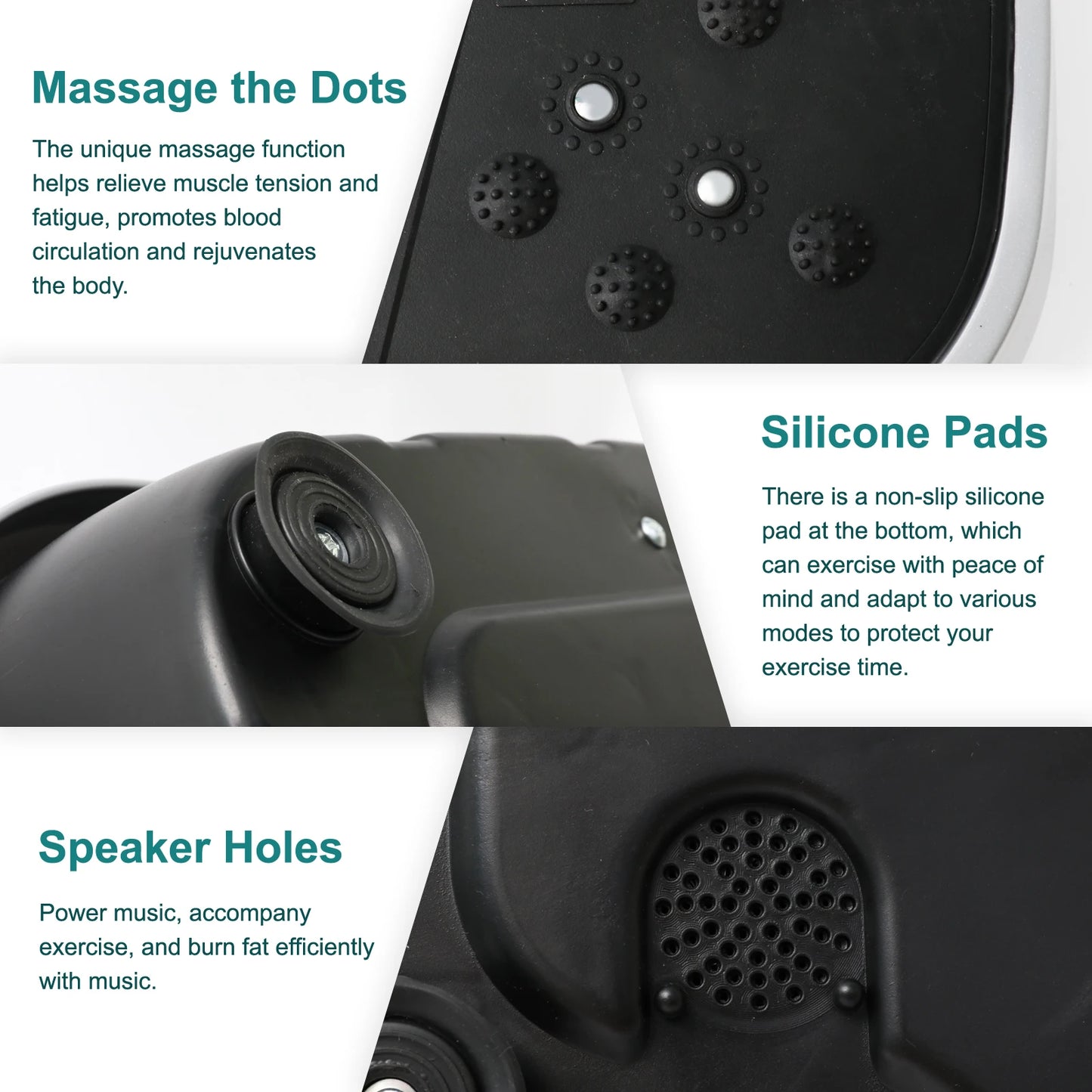 Vibration Plate Exercise Machine – Full-Body Fat-Burning Fitness Platform with Remote & Resistance Bands