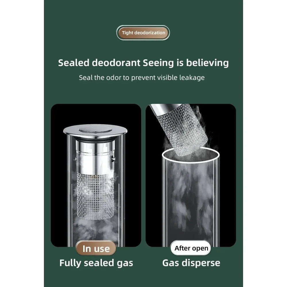 Stainless Steel Pop-Up Sink Drain Plug – Press Type