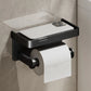 Aluminum Alloy Paper Holder – No-Drill Wall-Mounted Toilet & Kitchen Paper Roll Holder