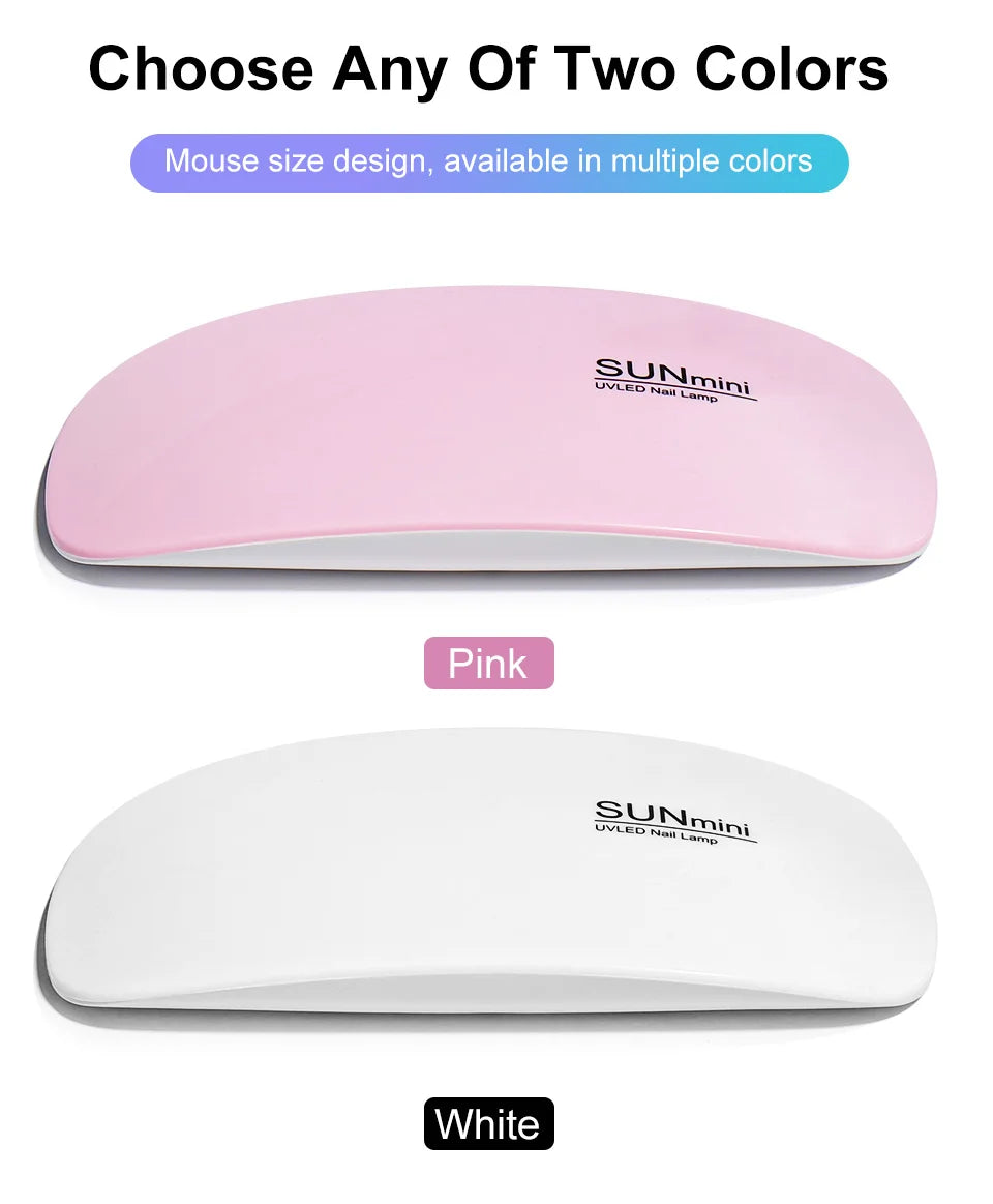 Limegirl 6W Mini LED Nail Dryer – Portable USB UV Nail Lamp - Roomsium