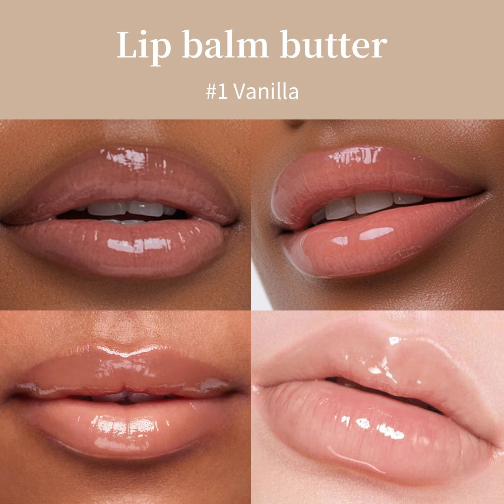 Summer Moisturizing Lip Balm Gloss – Transparent Lip Oil with Vanilla, Mint & Iced Coffee Scents - Roomsium