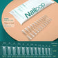 NAILPOP 120pcs Soft Gel Full Cover Press On Nails – Coffin Clear / Semi-Matte False Nail Tips - Roomsium