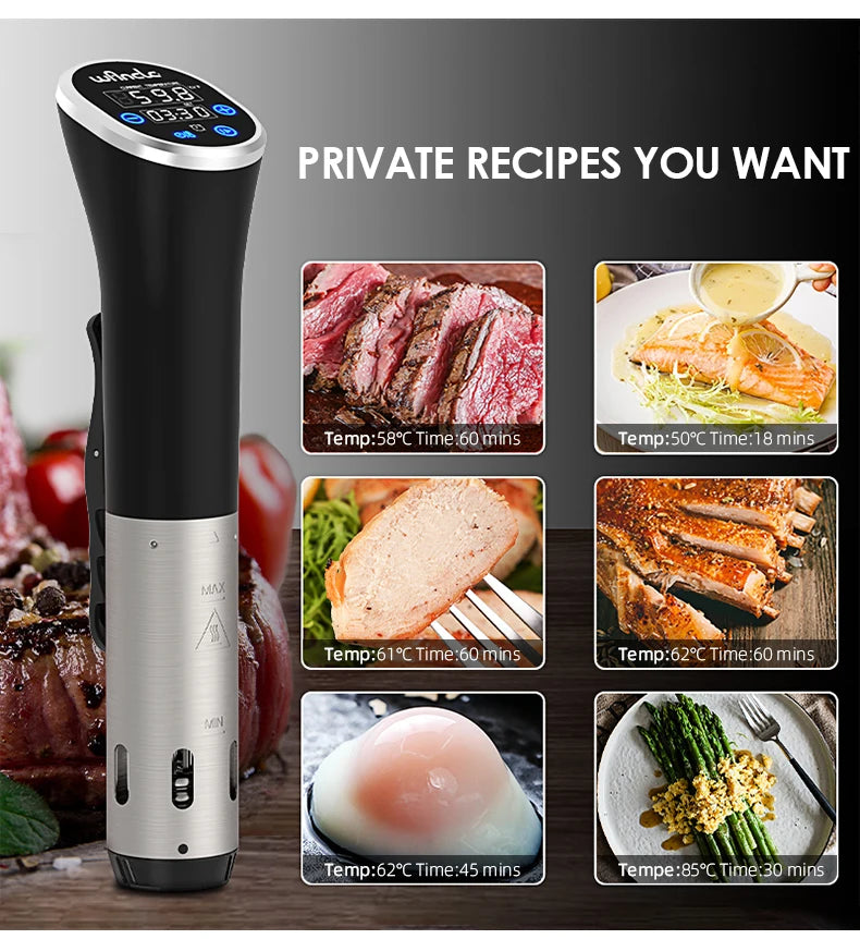 Wancle 1100W Sous Vide Immersion Cooker – Precision Digital Circulator - Roomsium