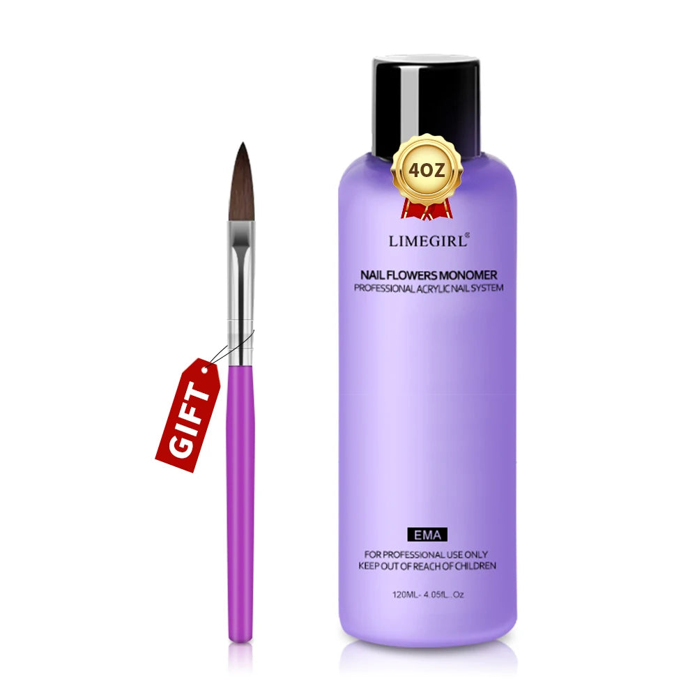 Limegirl Acrylic Liquid Monomer – Professional Nail Art Liquid (40–240ml) - Roomsium