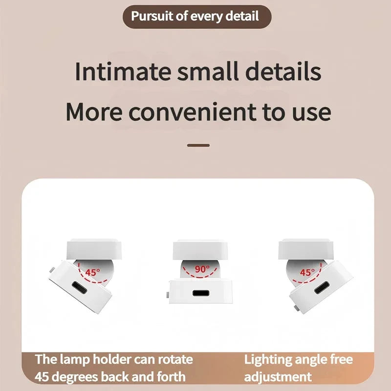 Smart Touch Magnetic Table Lamp | Rechargeable LED Desk Light