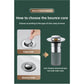 Stainless Steel Pop-Up Sink Drain Plug – Press Type