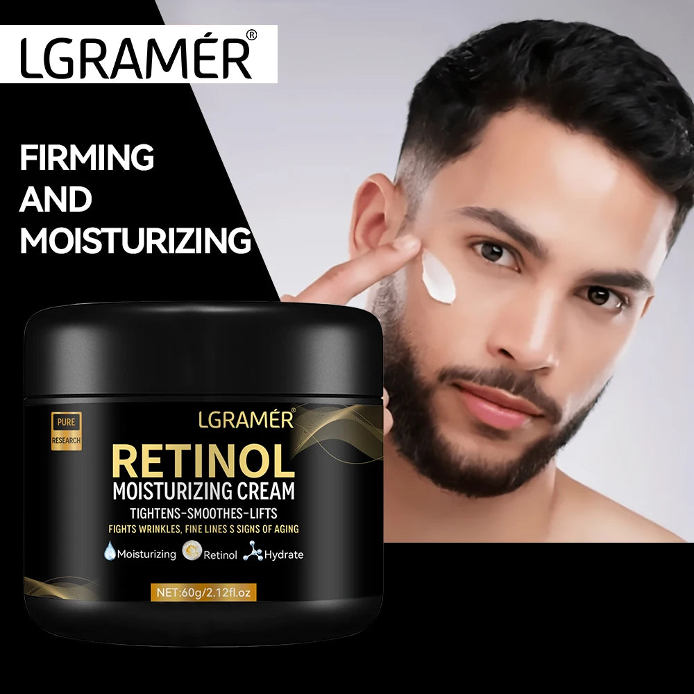 Men's Retinol Face Moisturizer Moisturizing Retinol Cream Anti-Wrinkle Aging Moisturizing Shrink Pores Whitening Smooth Retinol - Roomsium