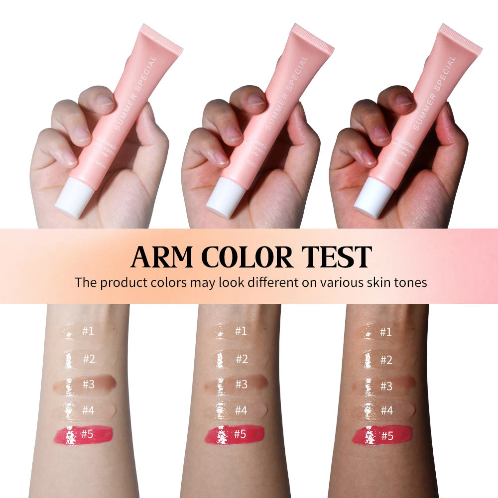 Summer Moisturizing Lip Balm Gloss – Transparent Lip Oil with Vanilla, Mint & Iced Coffee Scents - Roomsium