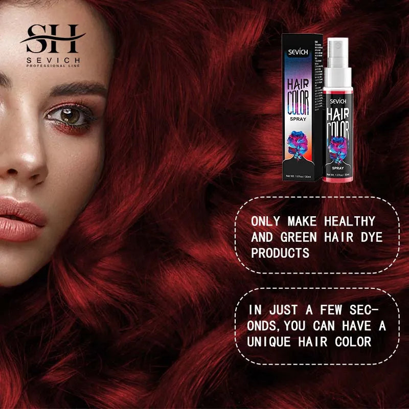Temporary Hair Color Spray 30ml – Washable Styling Color