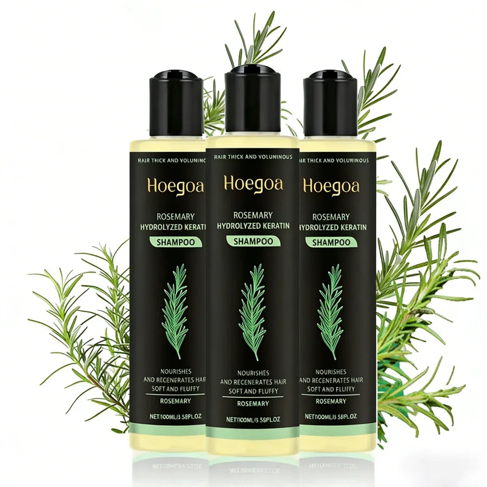3-Piece Rosemary Hair Growth Shampoo Set – Thickening & Repair 100ml - Roomsium