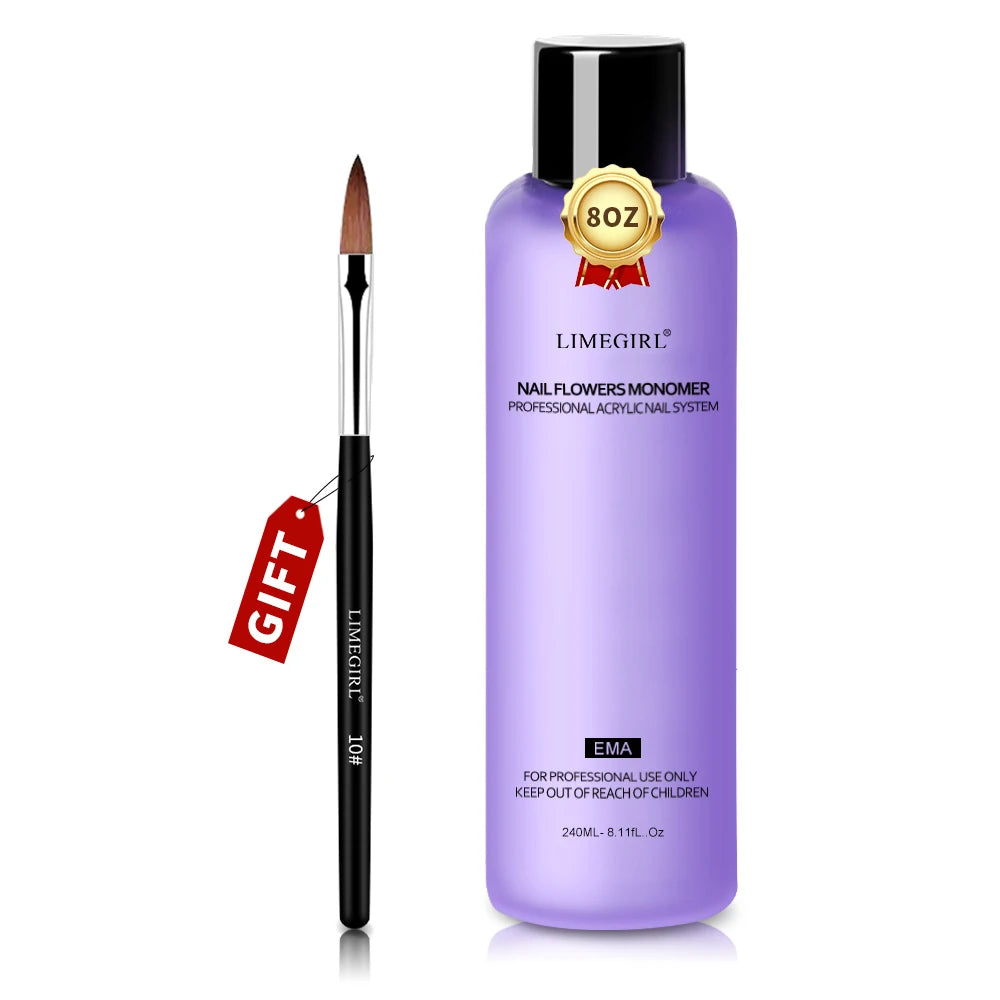 Limegirl Acrylic Liquid Monomer – Professional Nail Art Liquid (40–240ml) - Roomsium