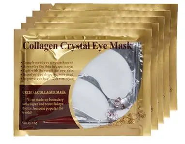 20Pcs (10 Pairs) Gold Collagen Crystal Eye Masks – Firming, Hydrating & Anti-Puffiness Eye Patches - Roomsium