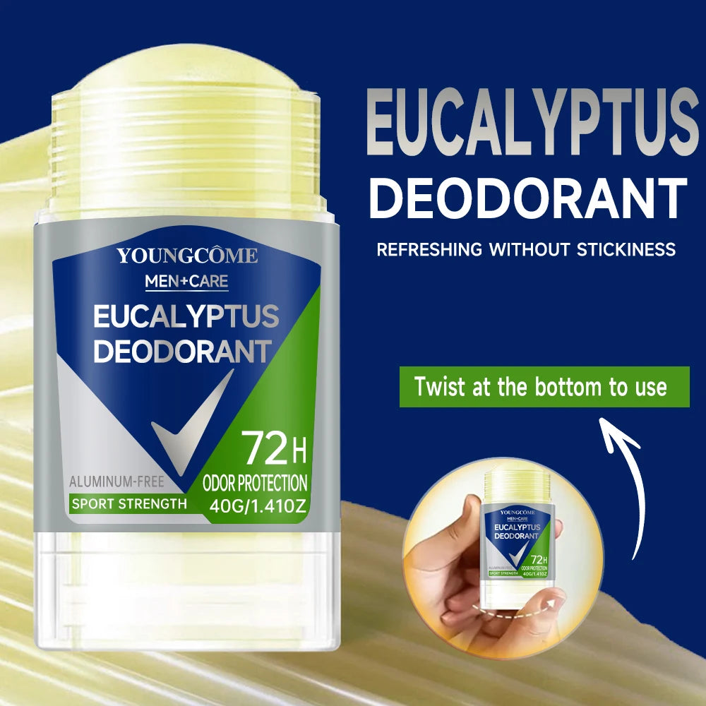 YOUNGCOME Men’s Roll-On Deodorant Stick 40g – Fast Dry Long-Lasting Underarm Odor Protection - Roomsium