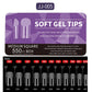 550pcs Soft Gel Full Cover Nail Tips – Almond & Coffin
