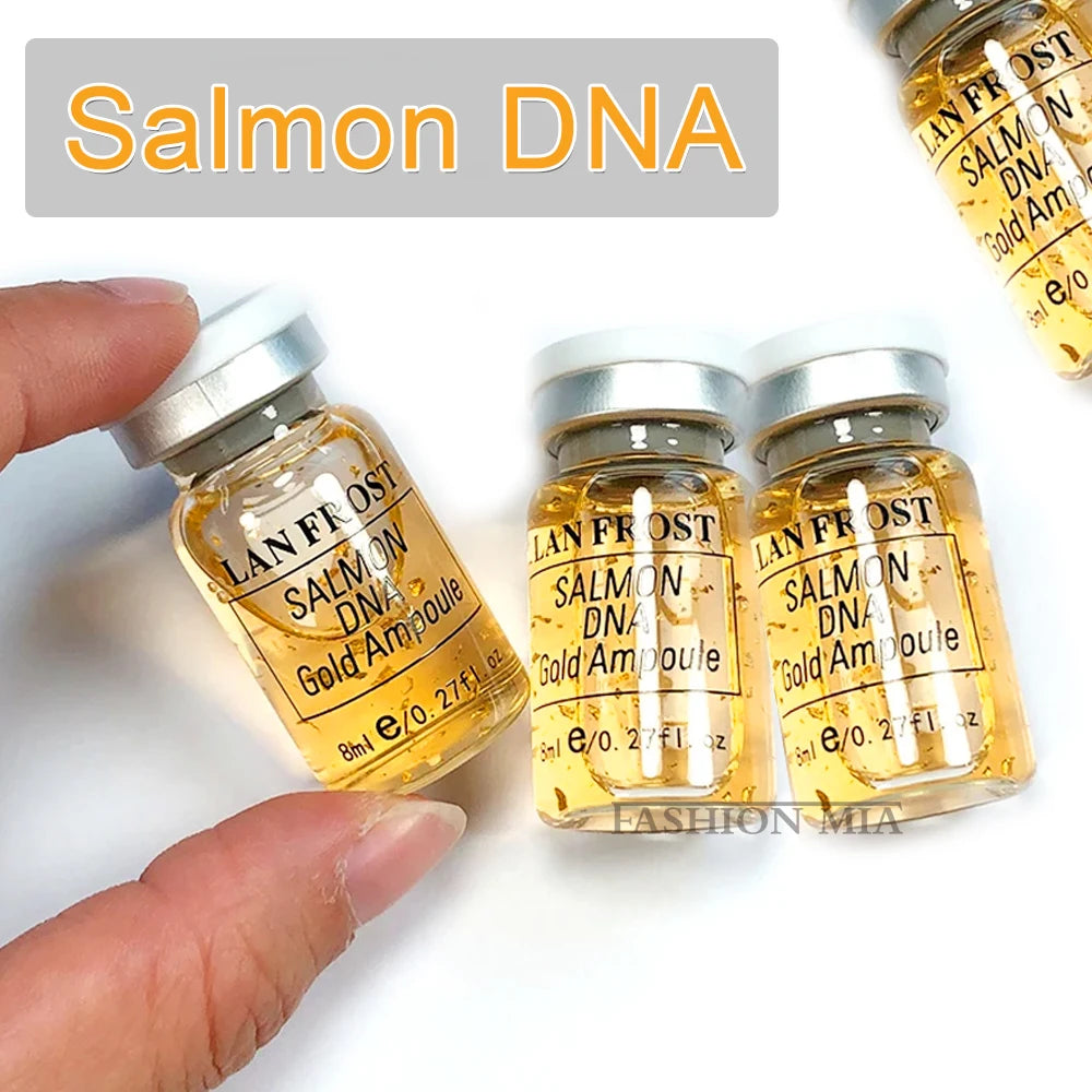 LAN FROST Salmon DNA Gold Ampoule 8ml – Hydrating & Brightening Facial Essence
