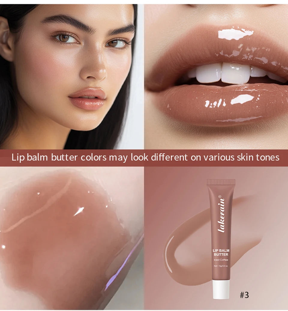 Summer Moisturizing Lip Balm Gloss – Transparent Lip Oil with Vanilla, Mint & Iced Coffee Scents - Roomsium