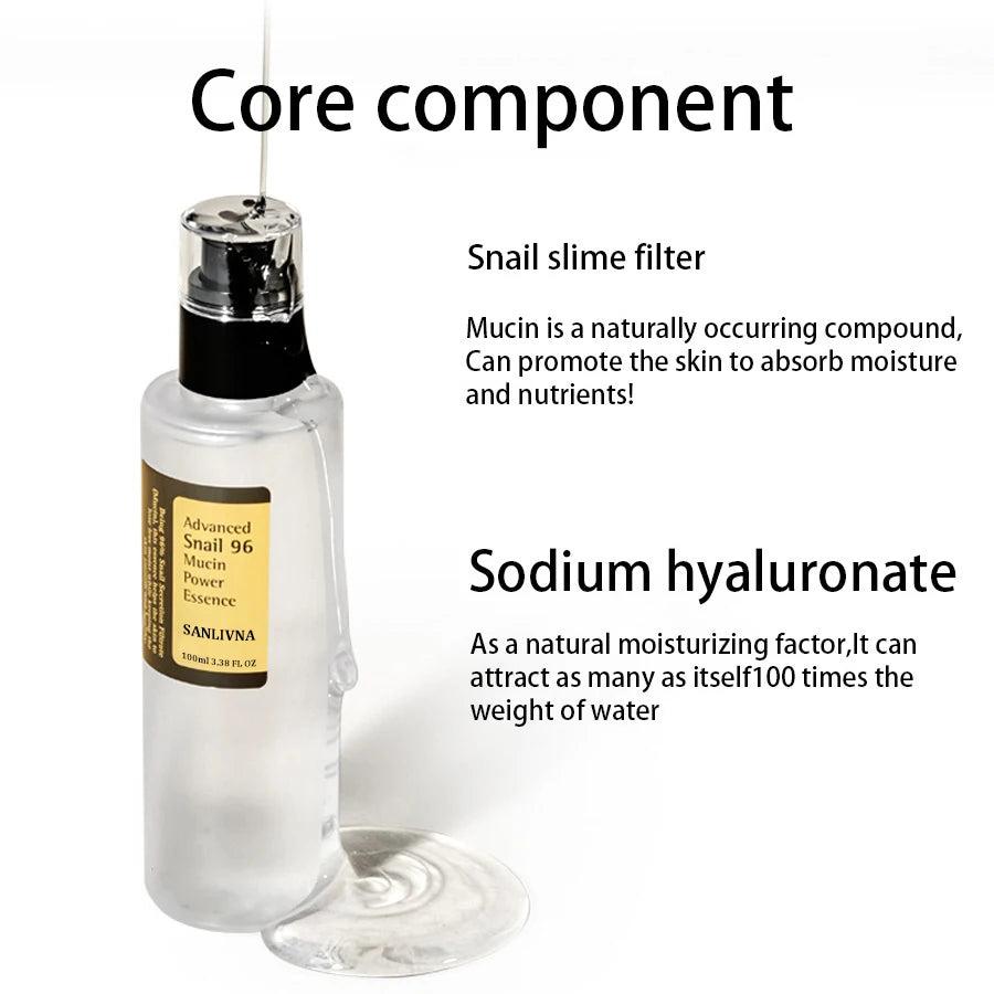 Snail Mucin 96% Facial Essence – Hydrating & Firming Serum 100ml - Roomsium
